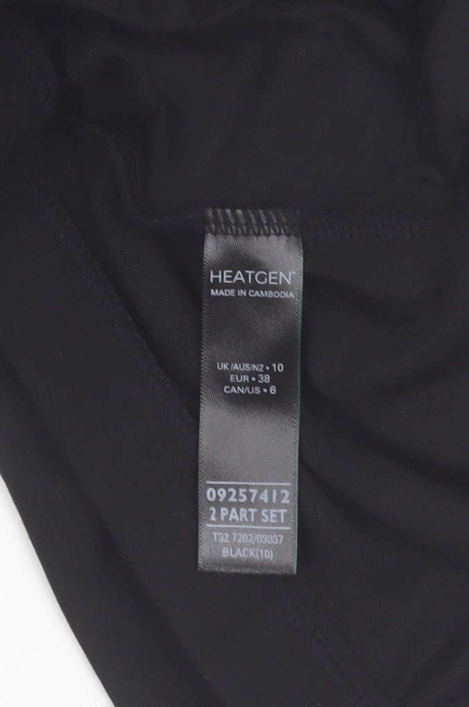 Marks and Spencer Heatgen Women Black Thermal Leggings Size 10