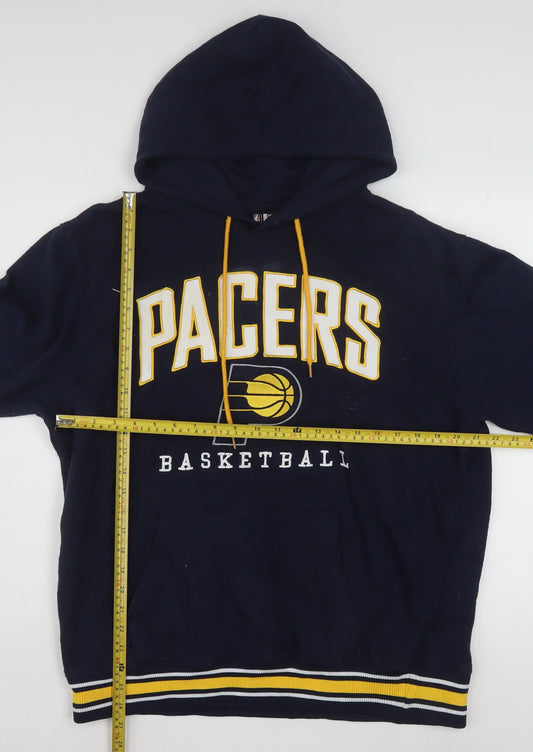 NBA Pacers Men’s Blue Pullover Hoodie Large Fleece Sportswear