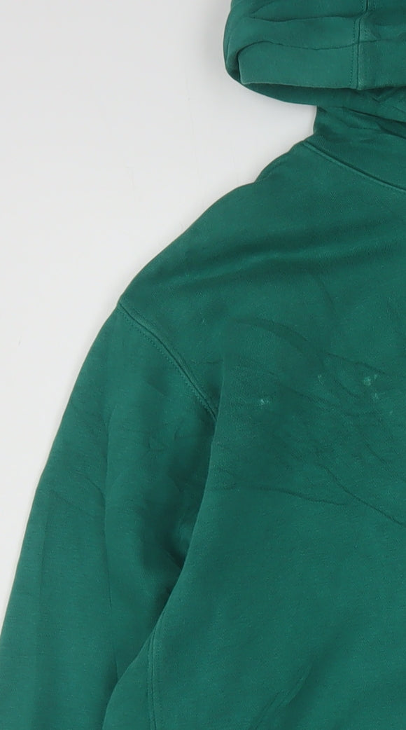Nike Men's Green Pullover Hoodie Small Cotton Sportswear