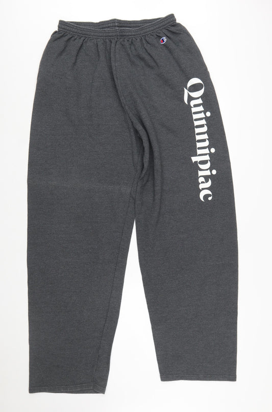 Champion Men's Grey XL Sweatpants with Quinnipiac Logo