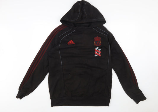 Adidas Men’s Black Liverpool FC Logo Pullover Hoodie Size L