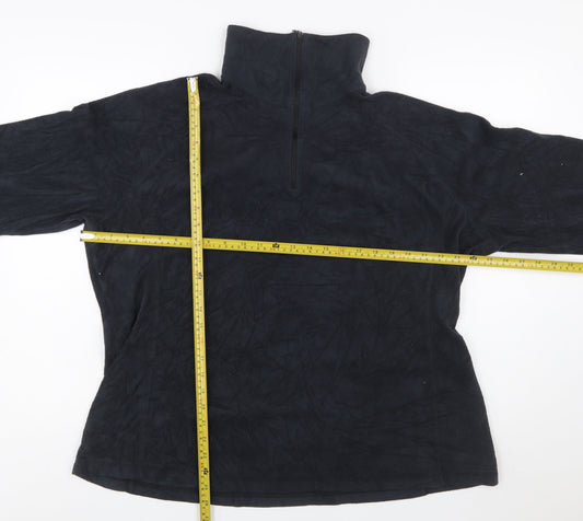 Columbia Men's Black 2XL Fleece 1/4 Zip Pullover Sweatshirt