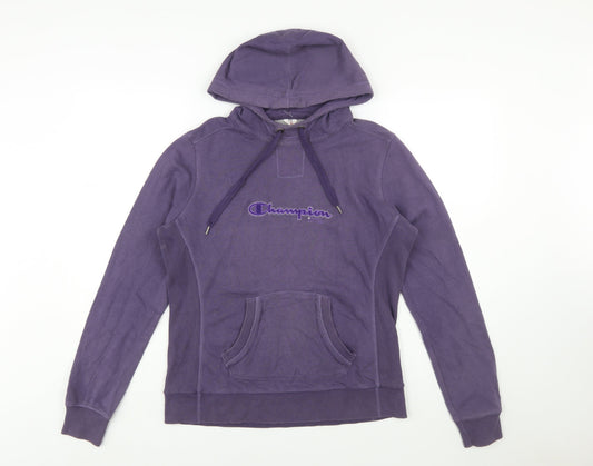 Champion Women's Purple Pullover Hoodie Size L Heritage Classics