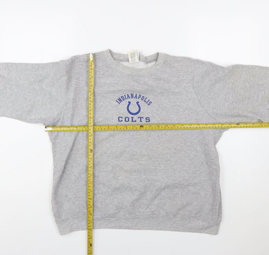 NFL For Her Grey Indianapolis Colts Women's XL Pullover Sweatshirt