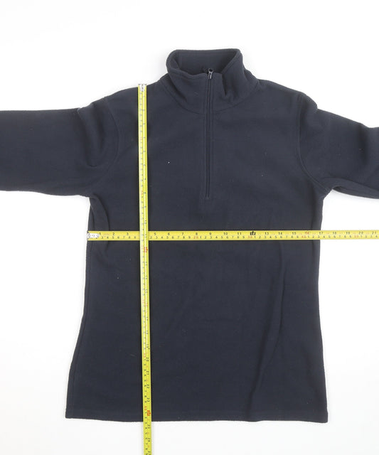 Mountain Warehouse Men’s Black Fleece 1/2 Zip Activewear Jacket M