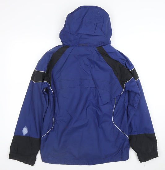 Columbia Boys Blue Hooded Waterproof Parka Jacket 14-16 Years
