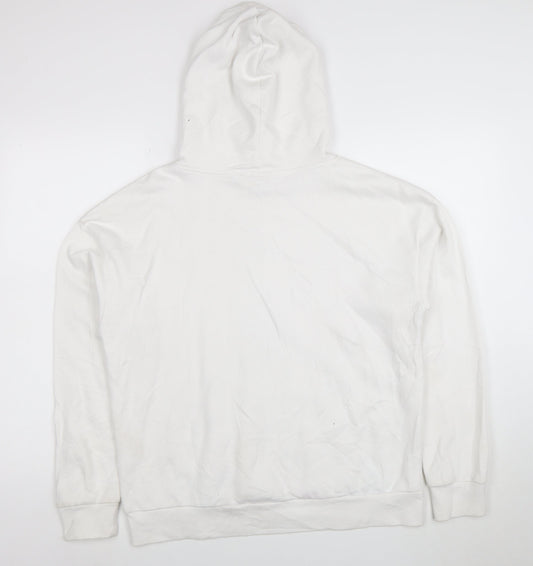 Disney Women White Mickey Mouse Pullover Hoodie Size S