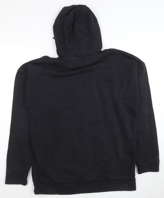 FILA Men's Black Pullover Hoodie XS Regular Fit Logo Sportswear