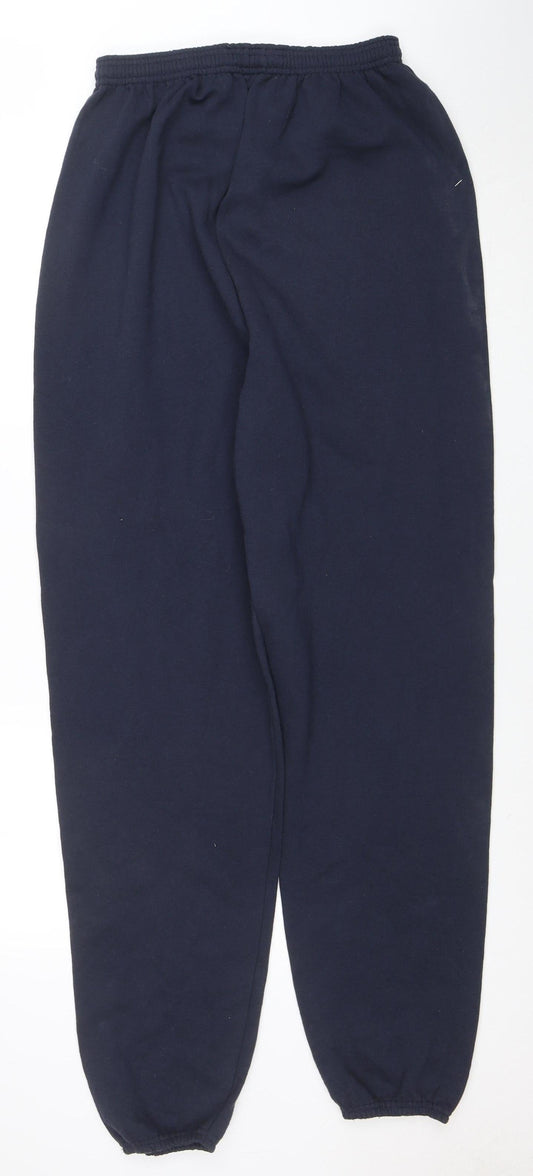Champion Men's Blue Fleece Jogger Trousers Size L Elastic Waist