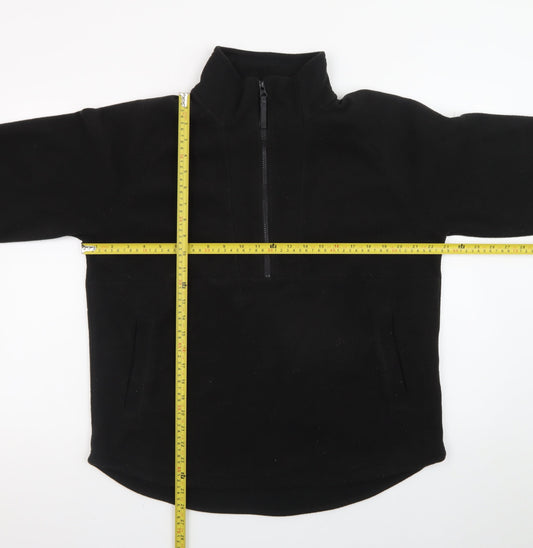 Regatta Great Outdoors Women's Black Fleece 1/2 Zip Pullover UK 12