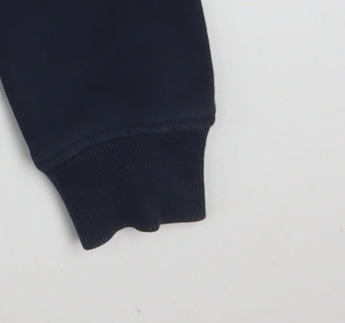 Additional view of Adidas Men's Blue Pullover Hoodie Small Logo Fleece Sweatshirt