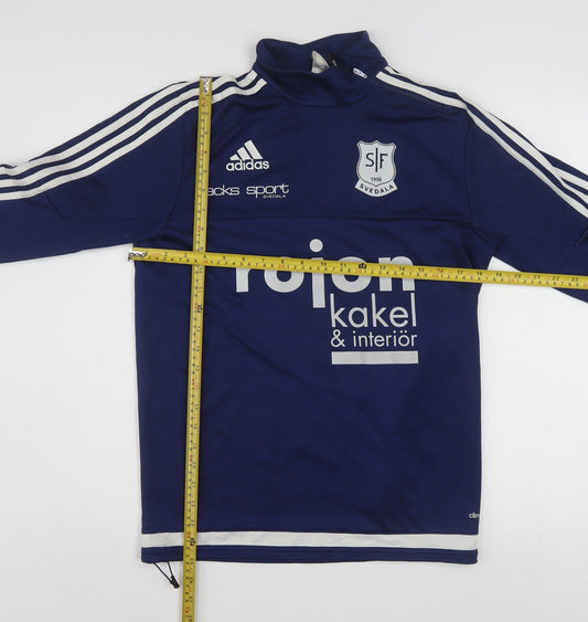 Adidas Men’s Blue Climalite 1/4 Zip Pullover Sweatshirt S