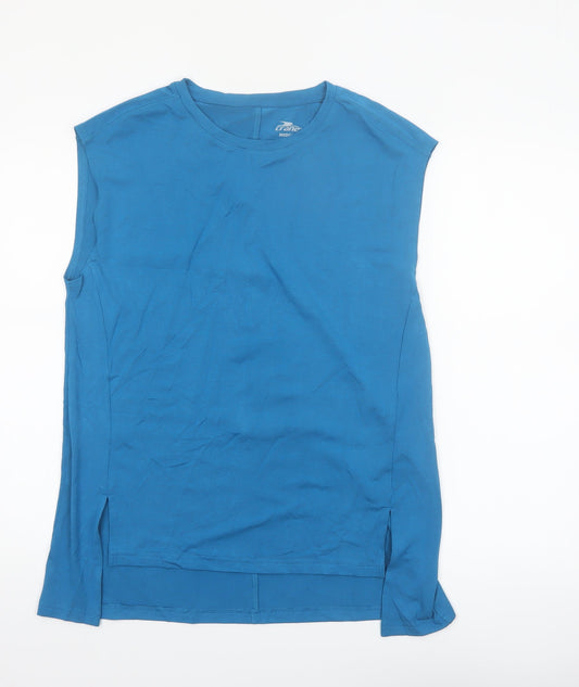Crane Womens Blue Sleeveless Regular Fit Activewear Tank Top Size M