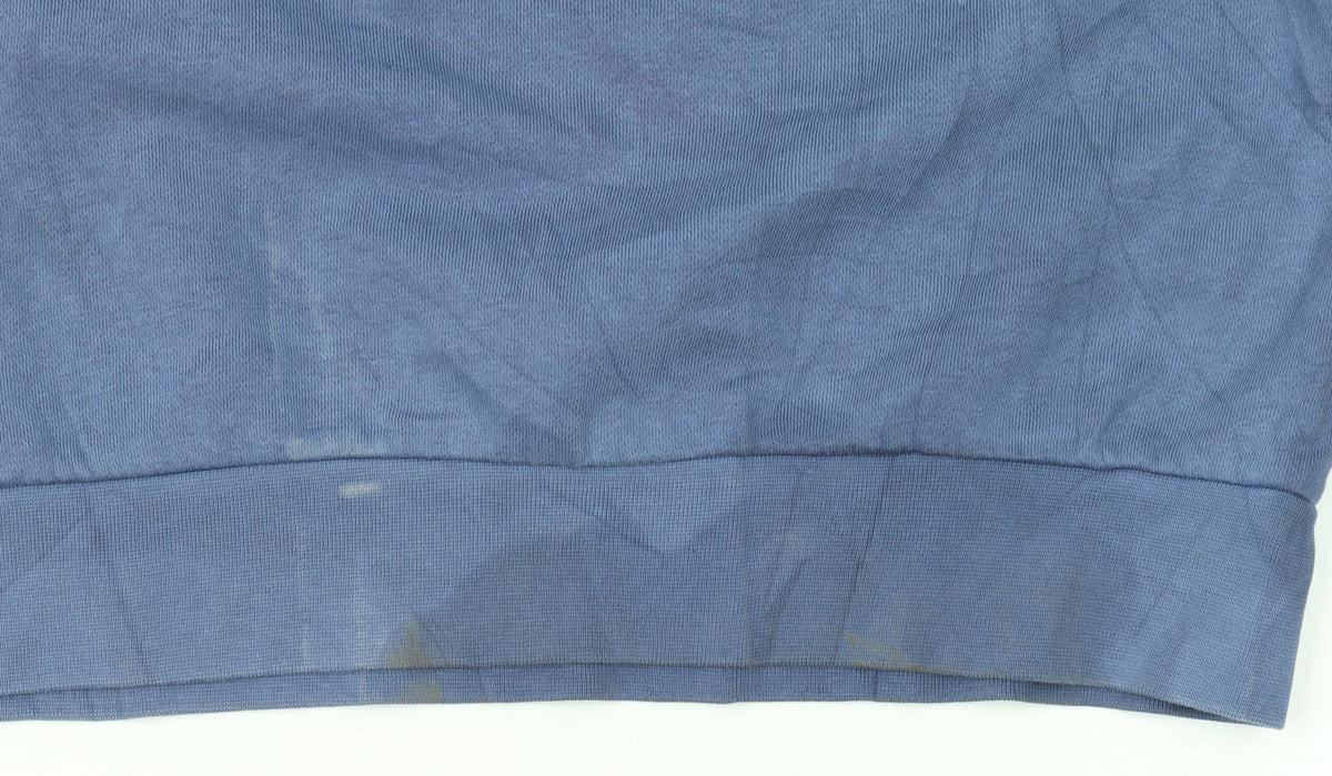 Additional view of Adidas Men's Blue Crew Neck Pullover Sweatshirt XS