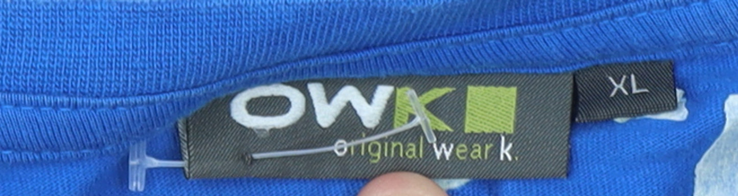 OWK Original Wear K Men's Blue XL Graphic Sport Tech T-Shirt
