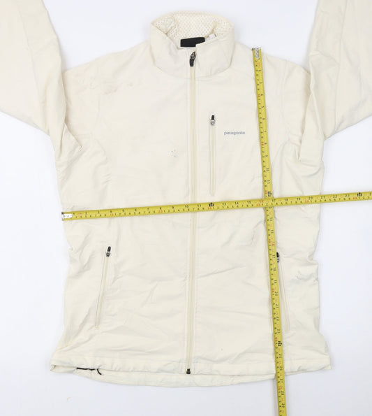 Patagonia Women's Ivory Softshell Mid-Length Active Jacket L