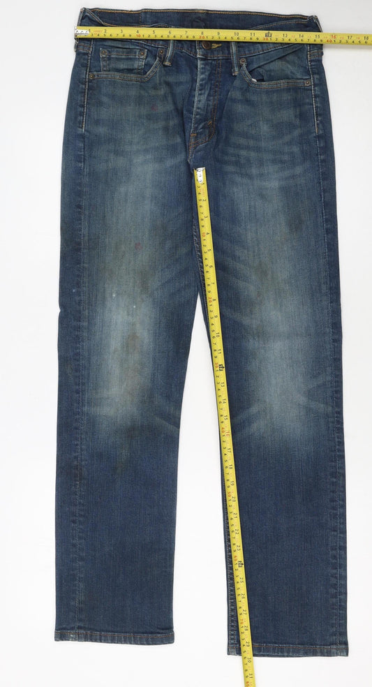 Levi's 514 Men's Blue Straight Jeans W30 L30 Denim Classic Fit