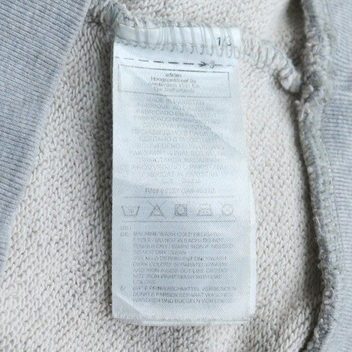 Additional view of adidas Men's Grey Small Pullover Hoodie with Logo Graphic Print