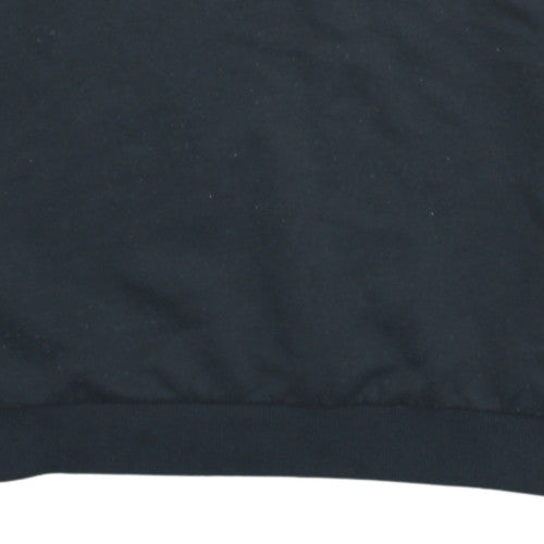 Additional view of Adidas Men's Black XL 1/4 Zip Pullover Sweatshirt with Embroidered Logo