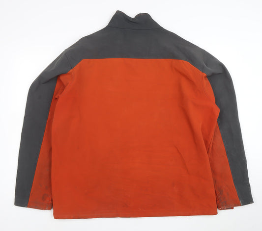 Columbia Mens Orange XL Soft Shell Outdoor Jacket Windproof