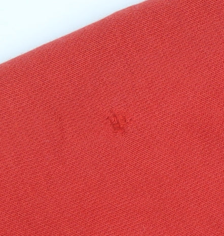 Additional view of Adidas boys’ red pullover hoodie 13-14 years cotton blend logo print