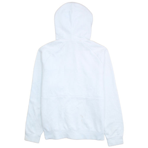 Nike Men’s White Pullover Hoodie M Logo Sports Fleece Sweatshirt