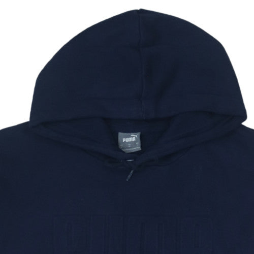 Additional view of Puma men’s blue xl pullover hoodie fleece logo sports sweatshirt