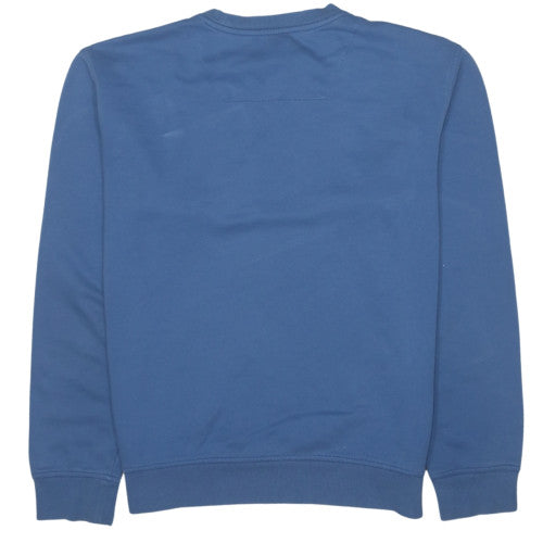 Timberland Men's Blue Regular Fit Logo Crew Neck Sweatshirt M