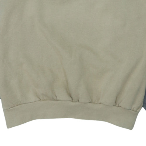 Sergio Tacchini Men’s Beige XL Pullover Sweatshirt Logo Crew Neck