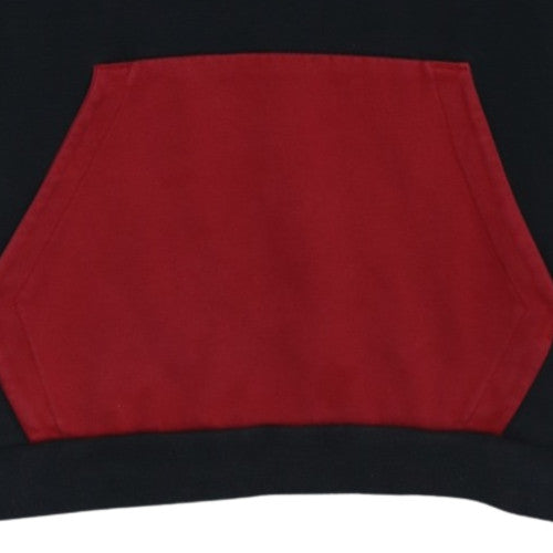 Jordan Men's Black Red Pullover Hoodie L Fleece Logo Sportswear