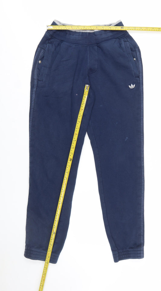 adidas Men's Blue Jogger Sweatpants S Regular Fit