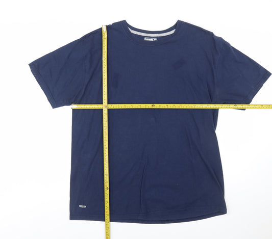 Starter Men's Navy Blue Training-Fit Active Cotton T-Shirt XL