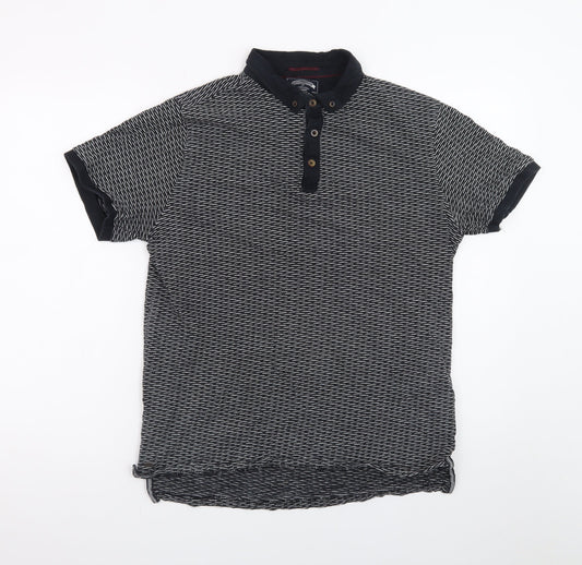 Kensington Eastside Men's Black Short Sleeve Polo Shirt Size L