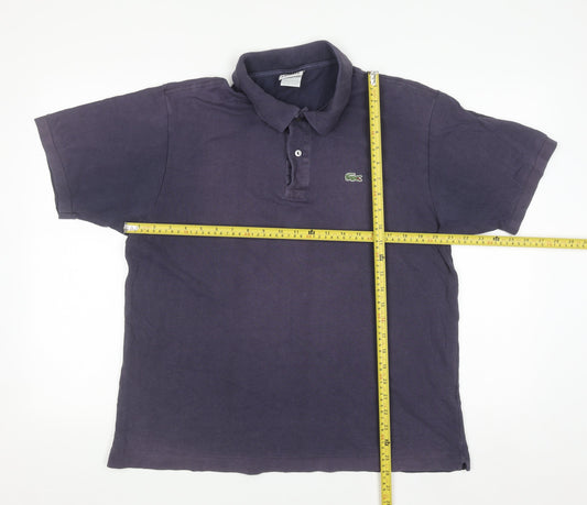 Lacoste Men's Blue Cotton Polo Shirt Size XL Regular Fit