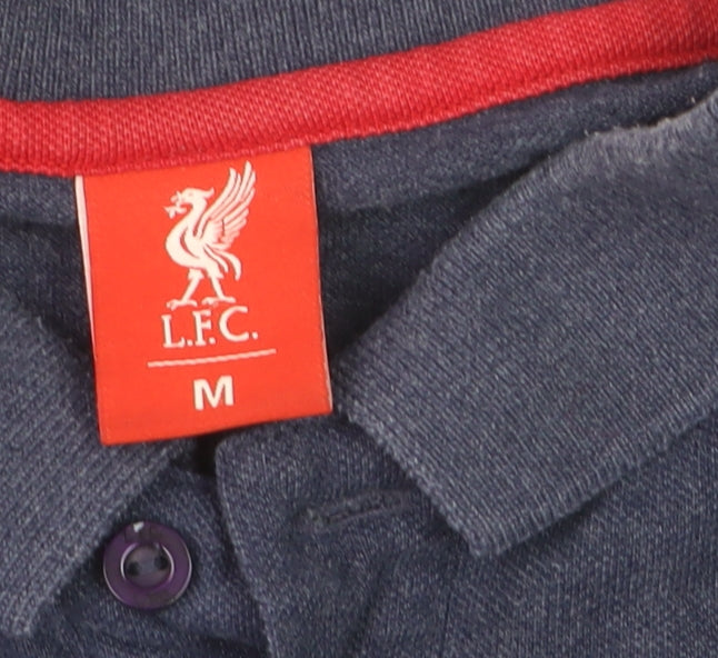 Additional view of LFC Men's Blue Collared Short Sleeve Cotton Polo Shirt M