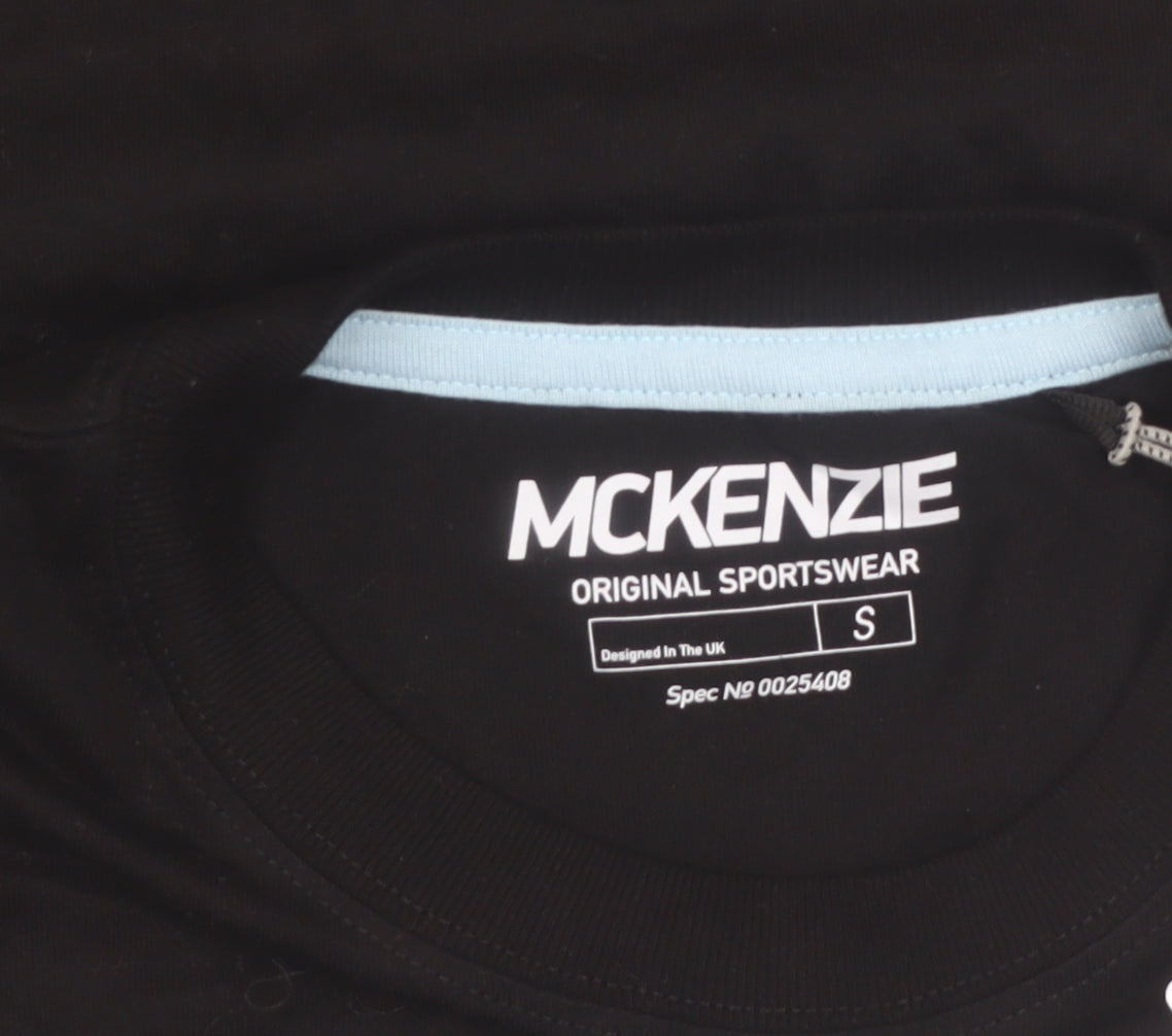 McKenzie Men's Black Graphic Cotton Short Sleeve T-Shirt Size S