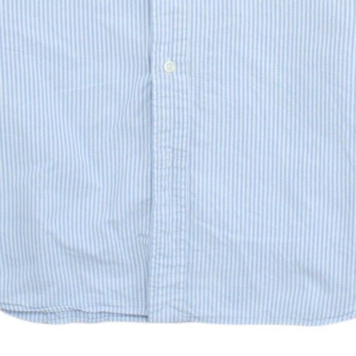 Polo Ralph Lauren Men's Blue Striped Slim Fit Button-Up Shirt M
