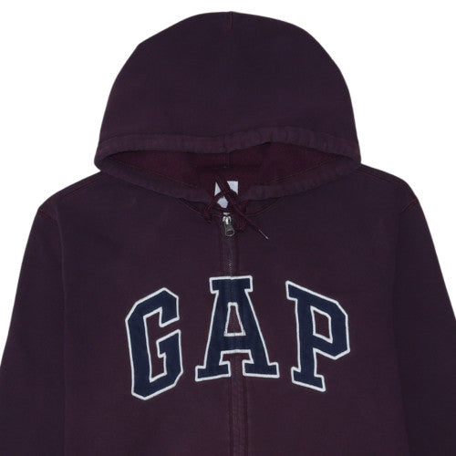 GAP Men’s Purple Full Zip Hoodie L Regular Cotton Blend Fleece