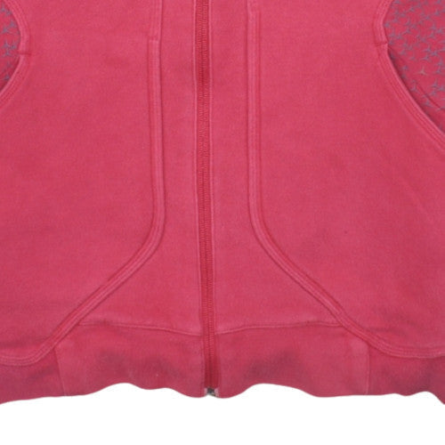 Nike Men's Red Full Zip Hoodie Air Logo Fleece Size M