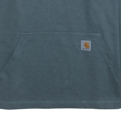 Carhartt Mens Blue Relaxed Fit 1/4 Zip Pullover Sweatshirt L