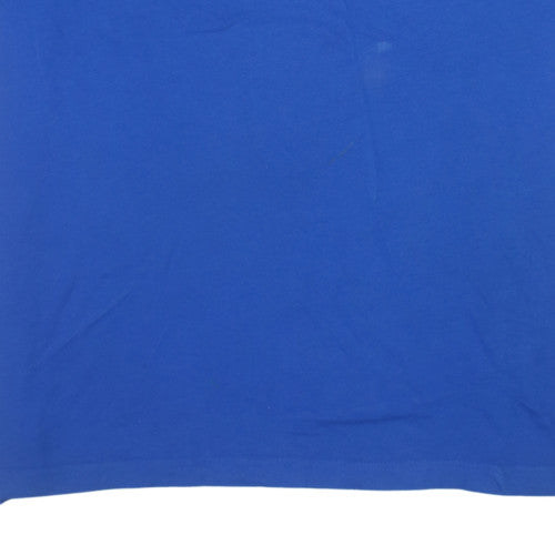 Reebok Men's Blue 3XL Graphic Logo Sports T-Shirt