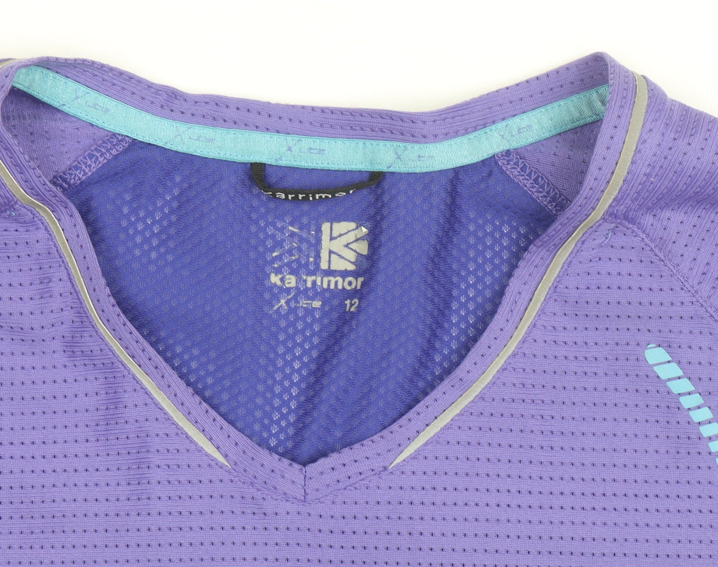 Karrimor Women’s Purple V-Neck Short Sleeve Running Top Size 12