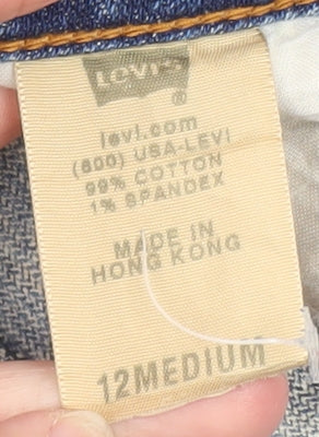 Levi's Women's Blue Bootcut Jeans Size 12 Regular Fit