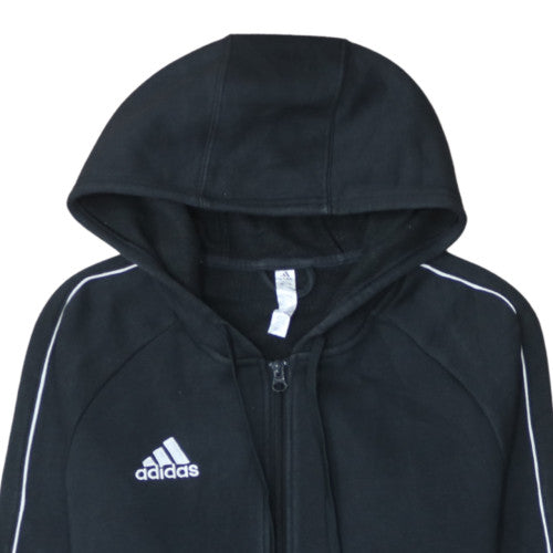 Additional view of Adidas men’s black full zip hoodie s regular fit sports fleece