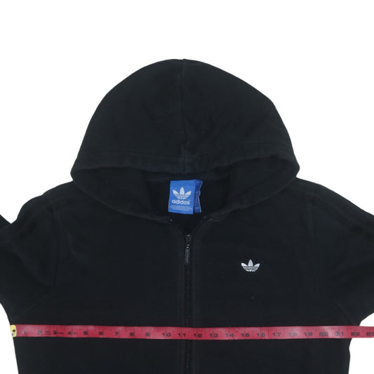 Adidas Men's Black Full Zip Hoodie Medium Regular Fit