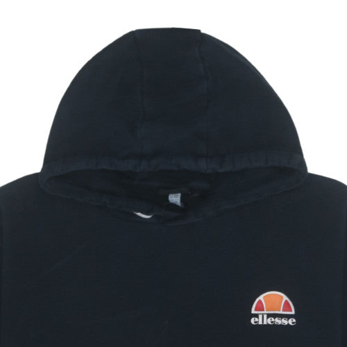 Ellesse Men's Black Pullover Hoodie 4XL Fleece Logo Sweatshirt