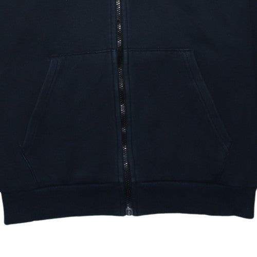 Additional view of Puma men’s black full zip hoodie, size L, sports fleece sweatshirt
