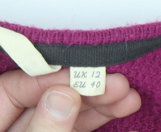 White Stuff Women's Pink Long Sleeve Knit Cardigan Size 12