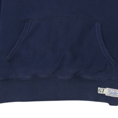 Ralph Lauren Men Blue Pullover Hoodie with Logo M Excellent Condition