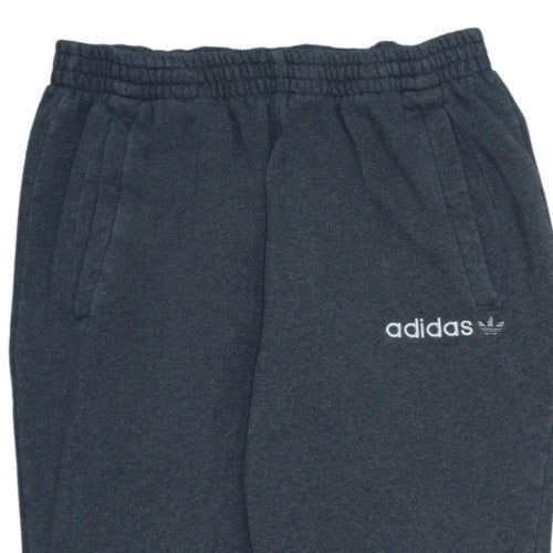 Additional view of Adidas men’s grey sweatpants m casual fleece logo elastic waist